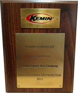 کسب عنوان برترین نماینده KEMIN در سال 2012